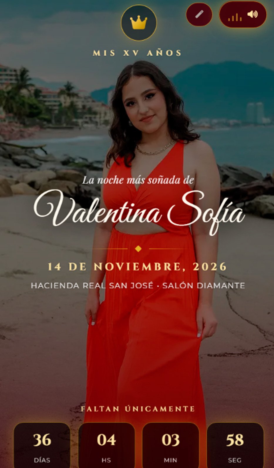 Diseño XV Años Velvet Terciopelo Rosa